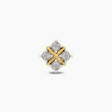 Gold Knot Flower Diamond Nosestud