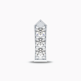 White Gold Linear Diamond Nosestud