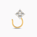 Yellow Gold Star Diamond Nosepin