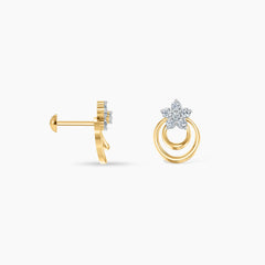 Bloom Orbit Diamond Ear Studs