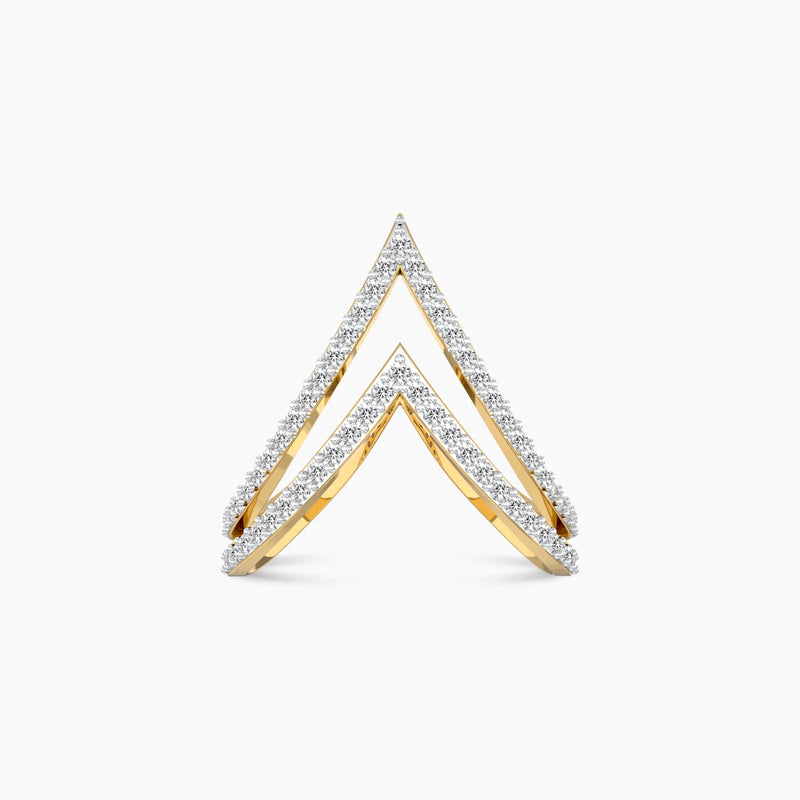Glistening Diamond Vanki Ring