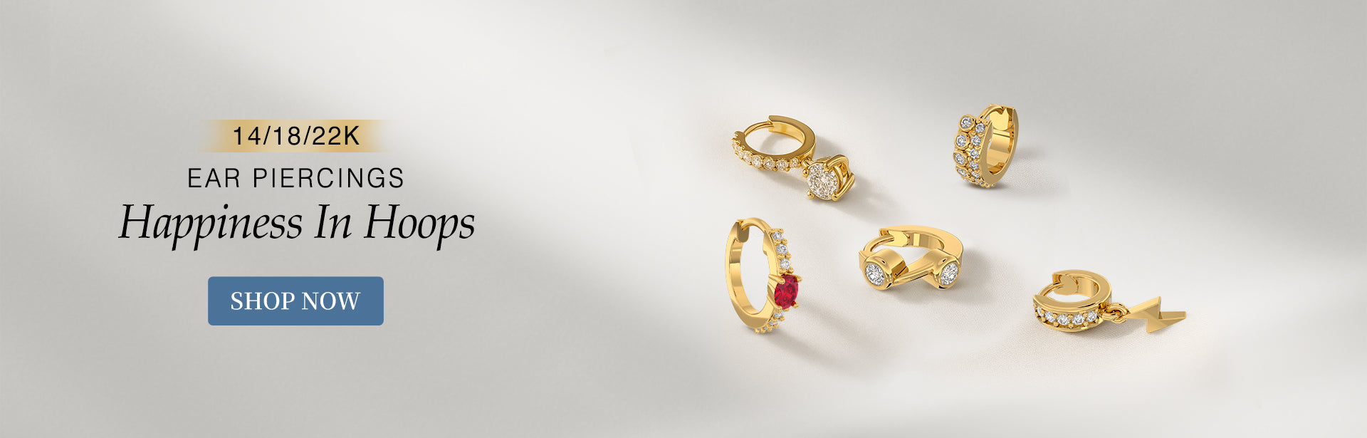 From minimalist sparkle to bold charm, explore 14K to 22K gold ear piercings that add personality to every look.